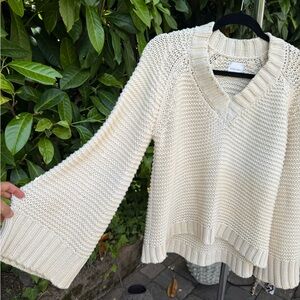 Cozy Cream Knit Sweater Anine Bing M